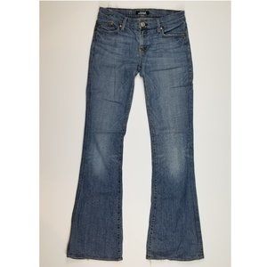 Rock & Republic Stevie Distressed Flare Jeans sz 27 Tall 34.5 Inseam